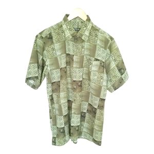 Sergio Louis Italy  shirt button down u  Shert Sleeve-Large Size-